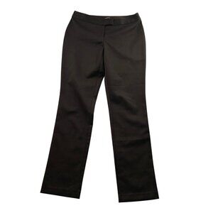 J. Jill Womens Dress Pants Size 4 Stretch Flat Front Slim Straight Classic Black